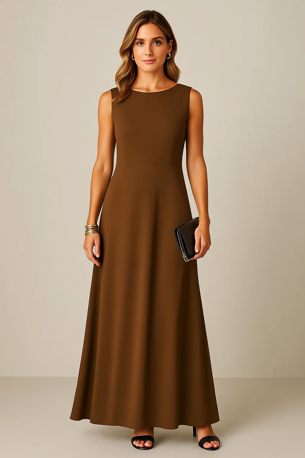 Women's Dress Sleeveless – Midlength – Relaxed Fit – Luxury Breathable Material – Minimalist Design - Image 7
