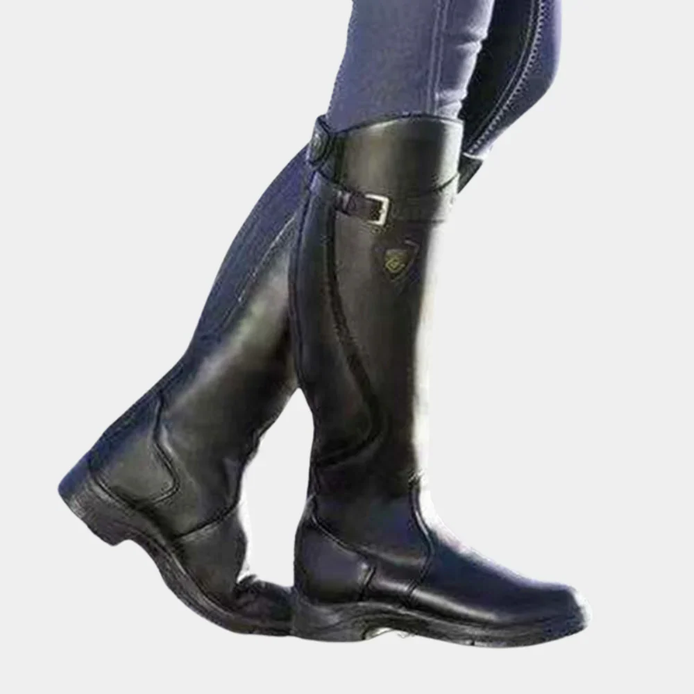 Women's Knee-High Boots – Slim Fit – Water-Repellent – Stylish Buckle Closure - Image 3