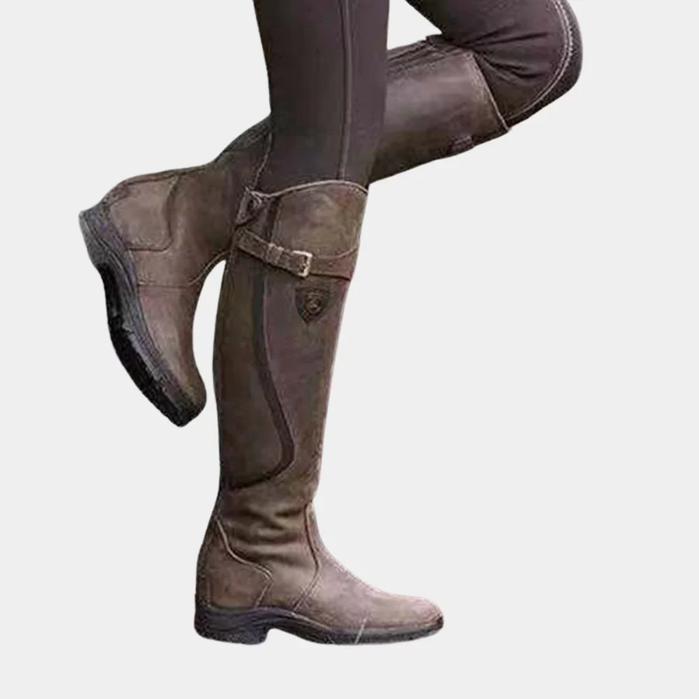 Women's Knee-High Boots – Slim Fit – Water-Repellent – Stylish Buckle Closure - Image 5