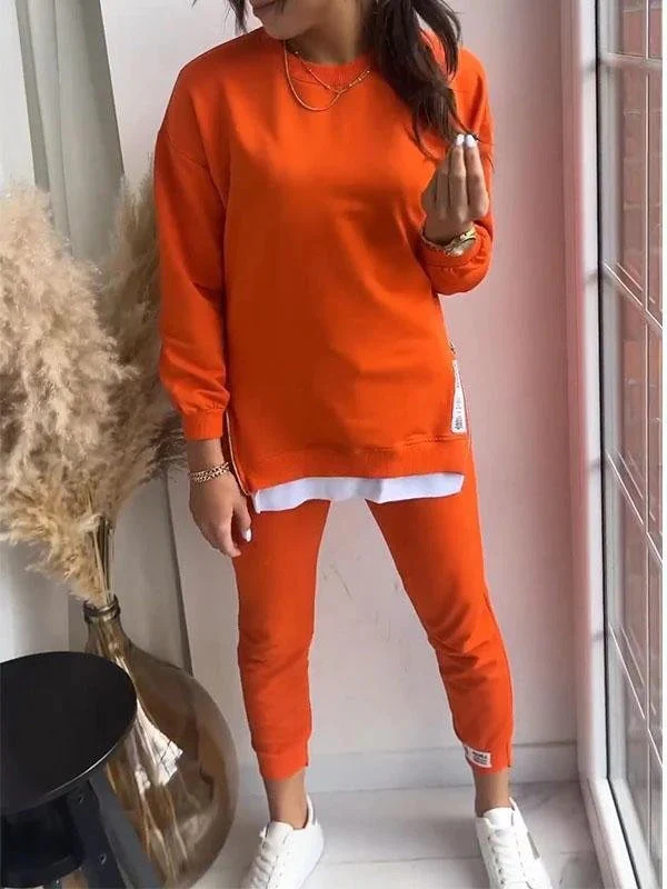 Women's Loungewear Set – Oversized Sweatshirt – Tapered Jogger – Soft Cotton Blend - Image 3