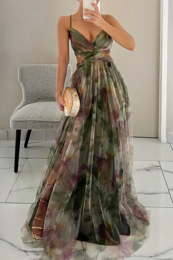 Women's Maxi Dress – Sweetheart Neckline – Flowy Skirt – Airy Elegant Fit - Image 5