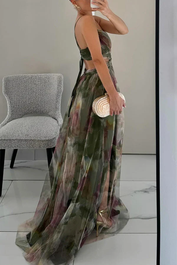 Women's Maxi Dress – Sweetheart Neckline – Flowy Skirt – Airy Elegant Fit - Image 6