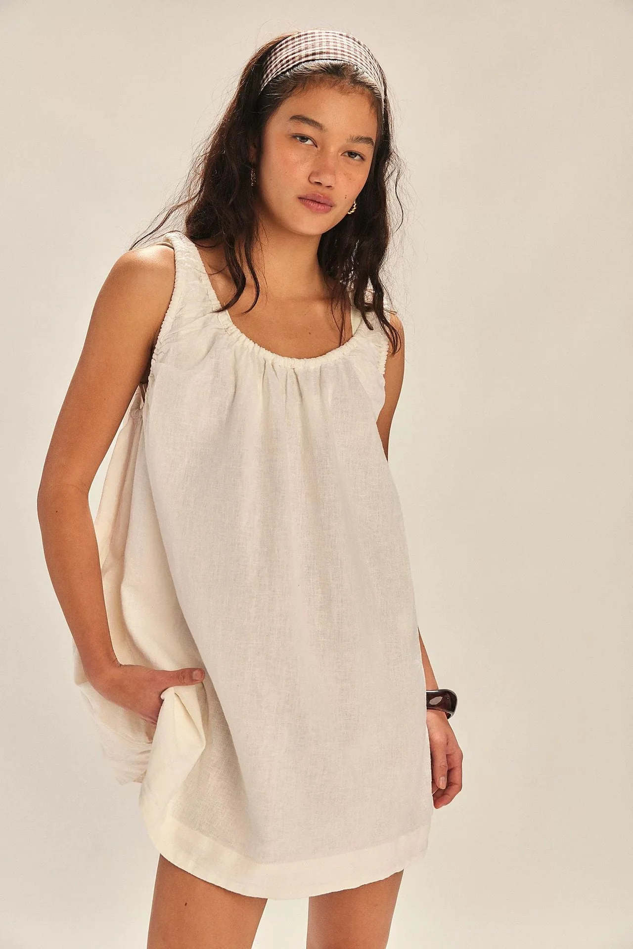 Women's Sleeveless Dress – Cotton – Loose Fit – Short Length - Image 5