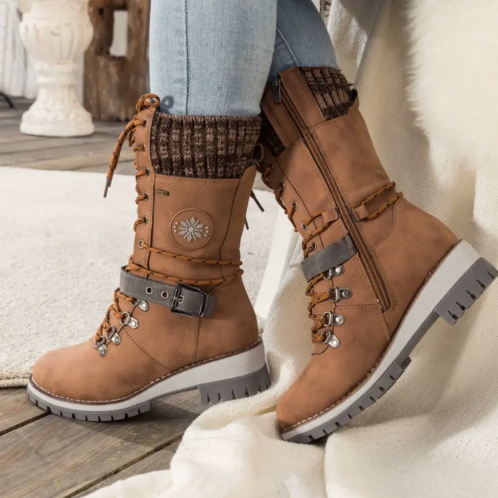 Ladies Boots – Sturdy Fit – Lace-up Closure – Ankle Strap – Grip Sole - Image 3