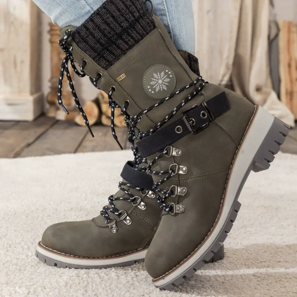Ladies Boots – Sturdy Fit – Lace-up Closure – Ankle Strap – Grip Sole - Image 5