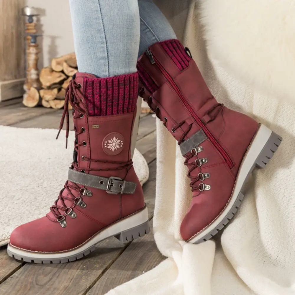 Ladies Boots – Sturdy Fit – Lace-up Closure – Ankle Strap – Grip Sole - Image 6