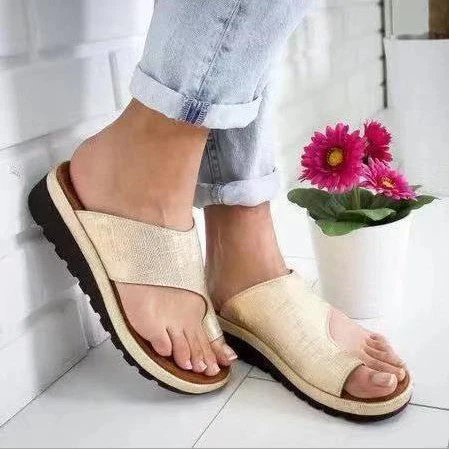 Women's Orthopedic Sandals β Wedge Heel β Open Toe β Soft Breathable Slip-on