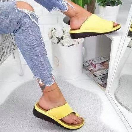 Women's Orthopedic Sandals β Wedge Heel β Open Toe β Soft Breathable Slip-on - Image 4