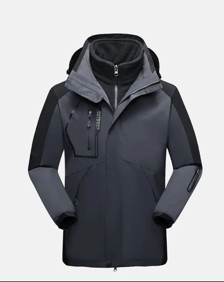 Women's Outdoor Jacket – 2-in-1 Design – Removable Fleece Lining – Water-Repellent - Image 5