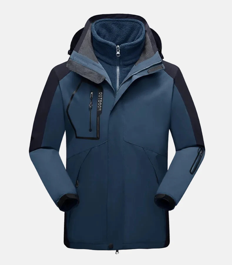 Women's Outdoor Jacket – 2-in-1 Design – Removable Fleece Lining – Water-Repellent - Image 6