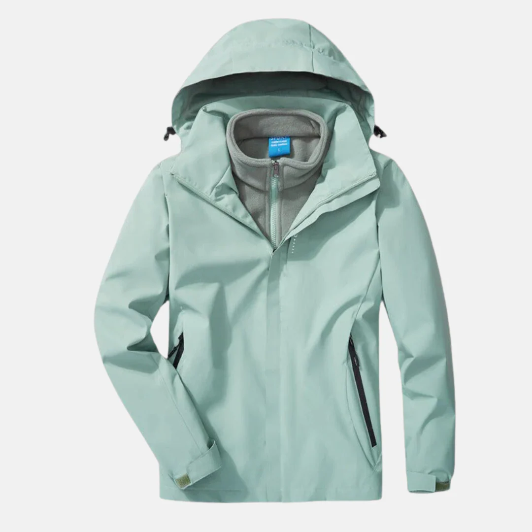 Women's Outdoor Jacket – 3-in-1 Design – Removable Fleece Lining – Adjustable Hood - Image 3