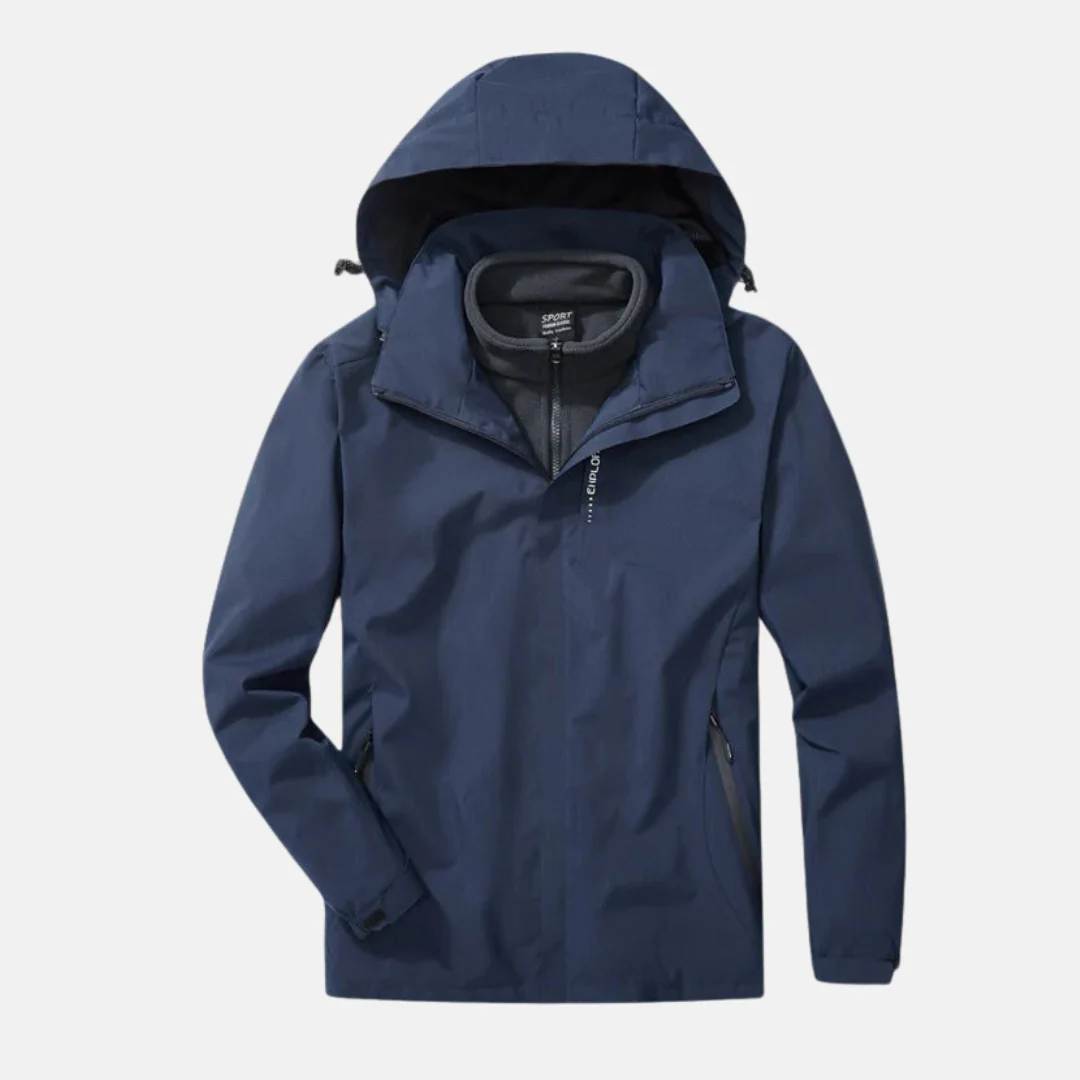 Women's Outdoor Jacket – 3-in-1 Design – Removable Fleece Lining – Adjustable Hood - Image 4