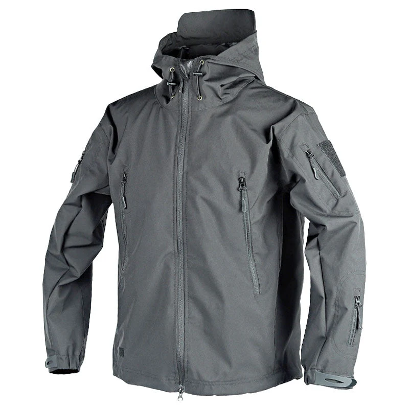 Women's Outdoor Jacket – Water-repellent – Hood with Drawcord – Adjustable Cuffs – Zip pockets - Image 3