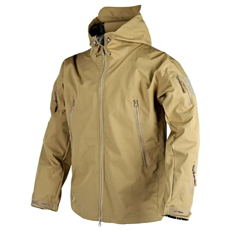 Women's Outdoor Jacket – Water-repellent – Hood with Drawcord – Adjustable Cuffs – Zip pockets - Image 4