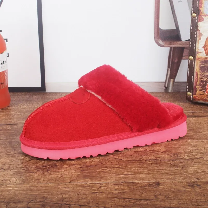 Women's Slippers – Cowhide Upper – Warm Plush Lining – Slip-on Comfort - Image 4