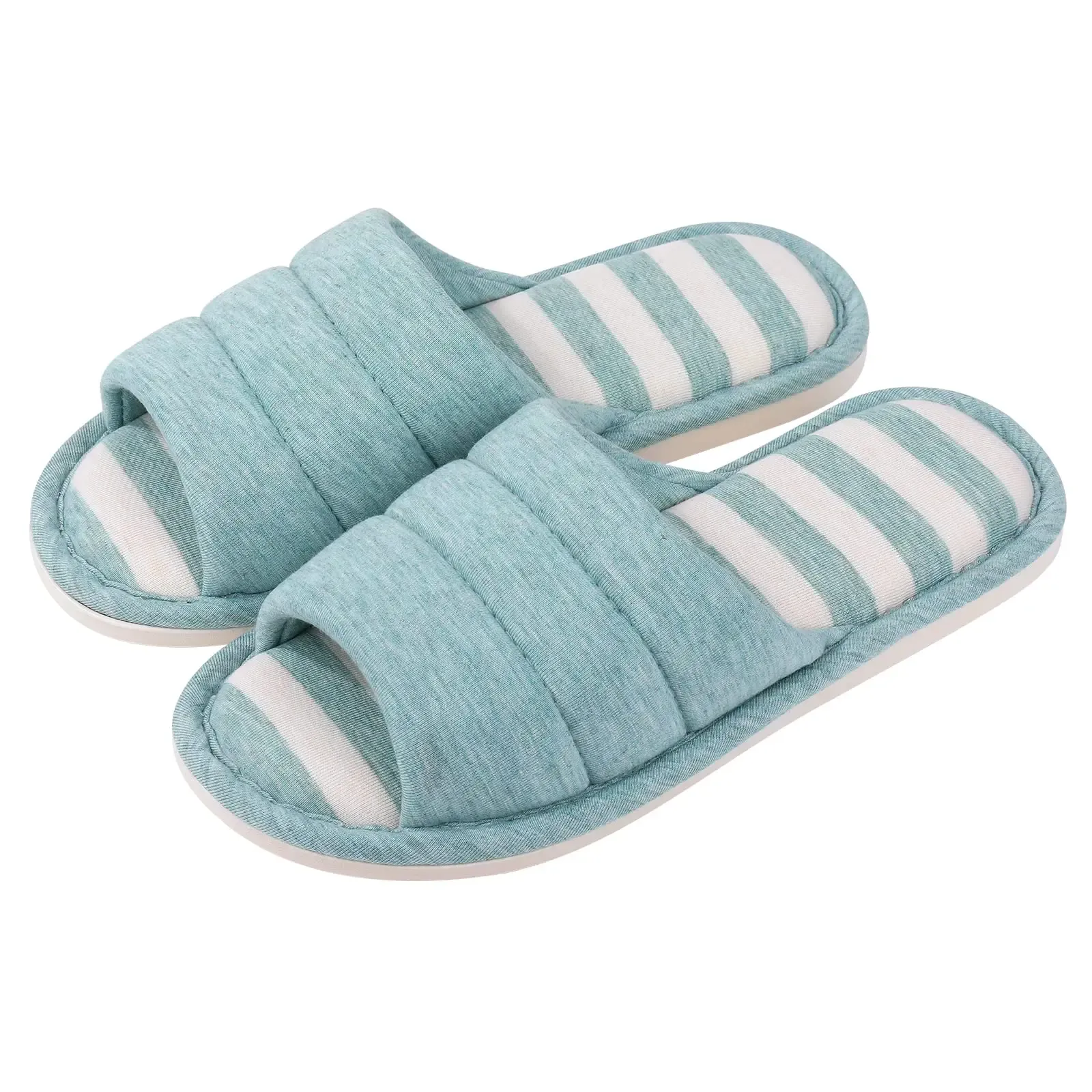 Ladies Slippers – Open Toe – Padded Band – Soft Padded Insole - Image 2