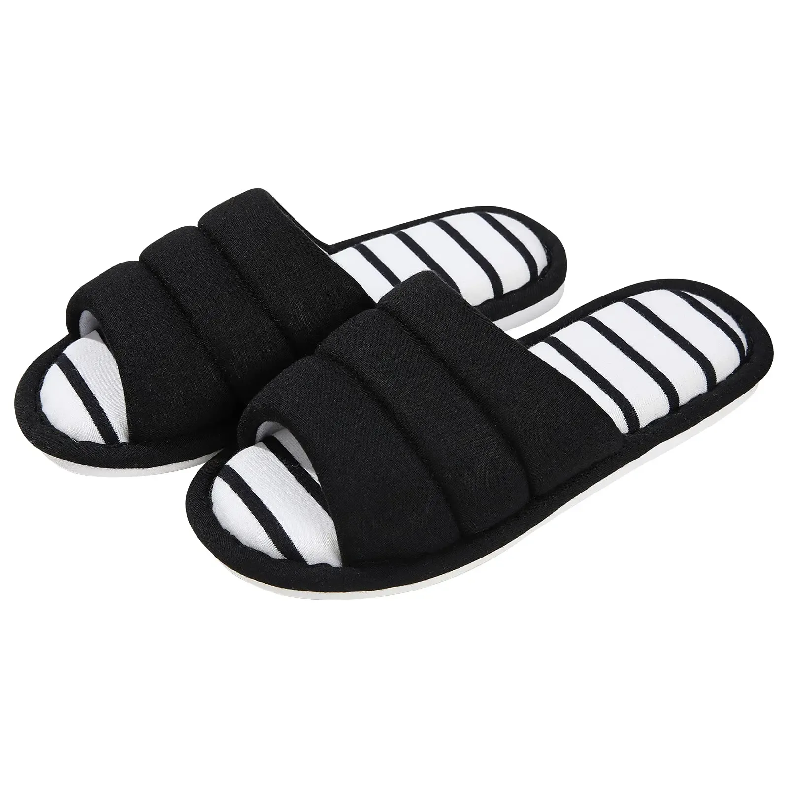 Ladies Slippers – Open Toe – Padded Band – Soft Padded Insole - Image 5