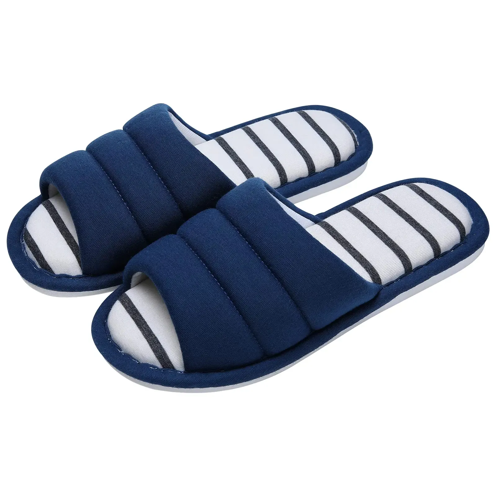 Ladies Slippers – Open Toe – Padded Band – Soft Padded Insole - Image 6