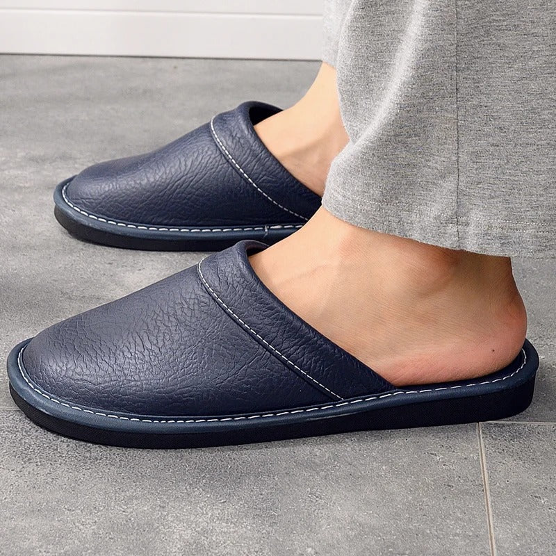 Ladies Slippers – Slip-on Model – Imitation Leather – Closed Toe – Comfort Fit - Image 3