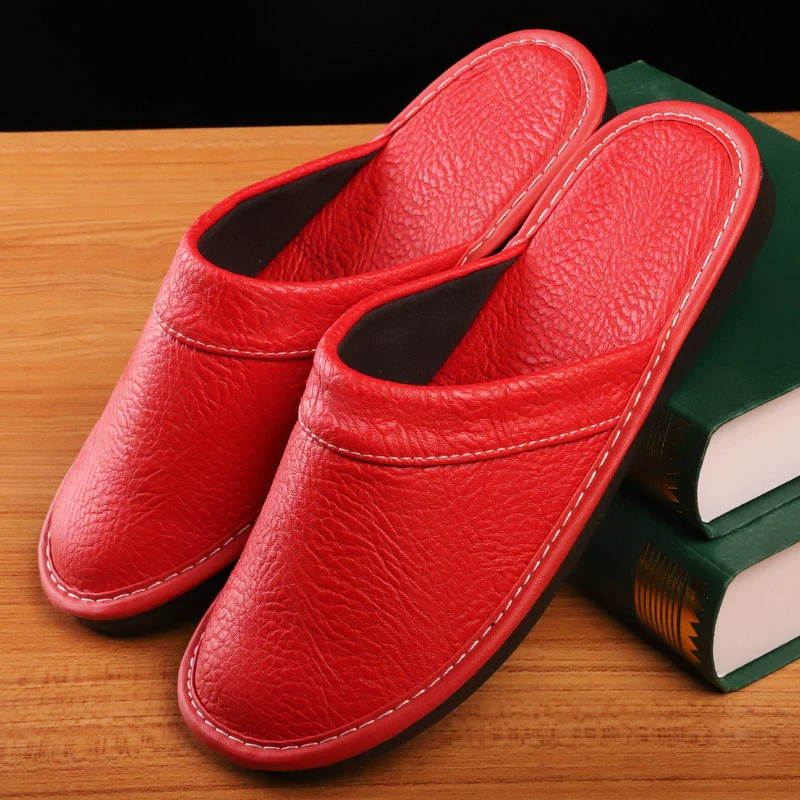 Ladies Slippers – Slip-on Model – Imitation Leather – Closed Toe – Comfort Fit - Image 6