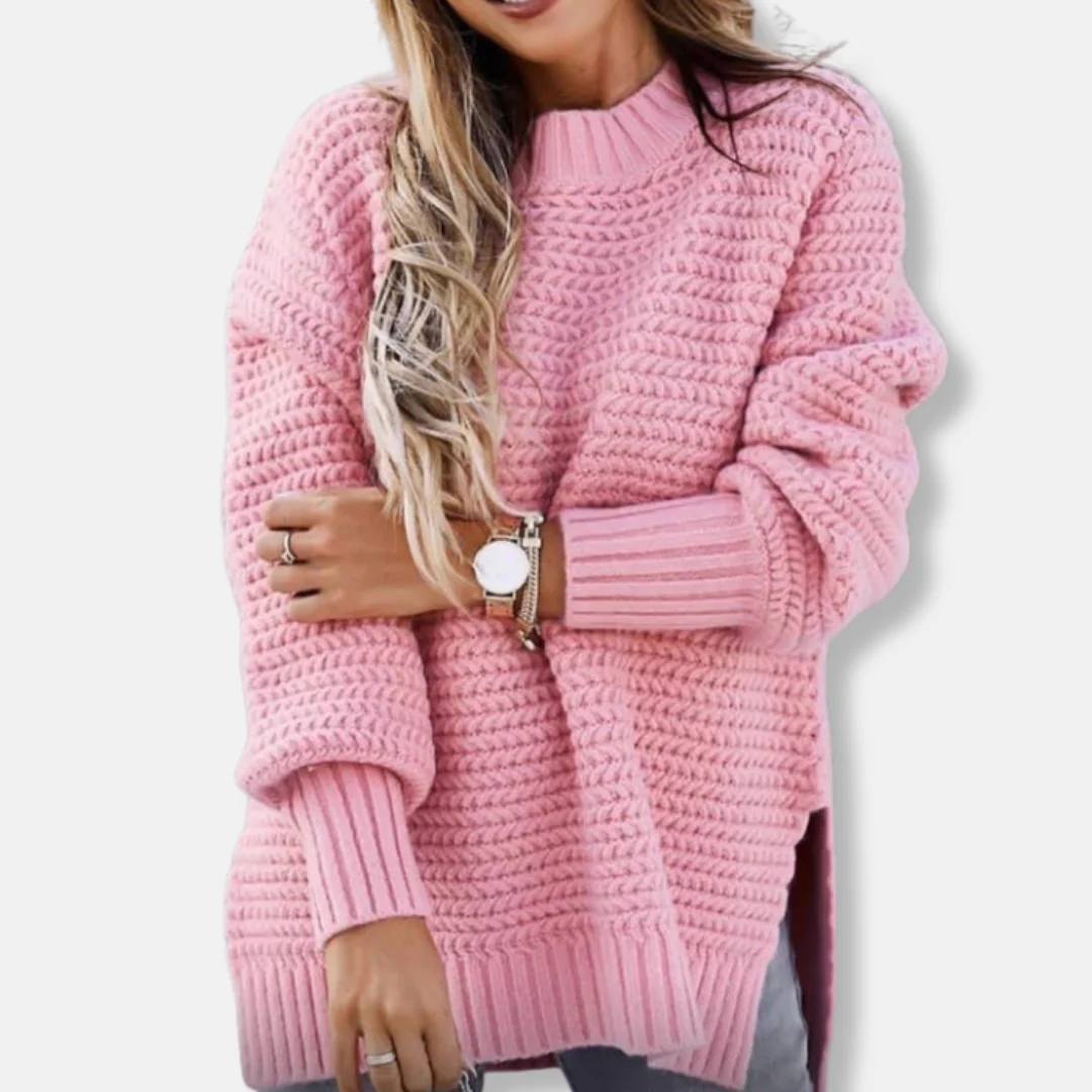 Women's Pullover Sweater – Oversized Fit – Ribbed Fabric – Comfortable Casual Look - Image 4