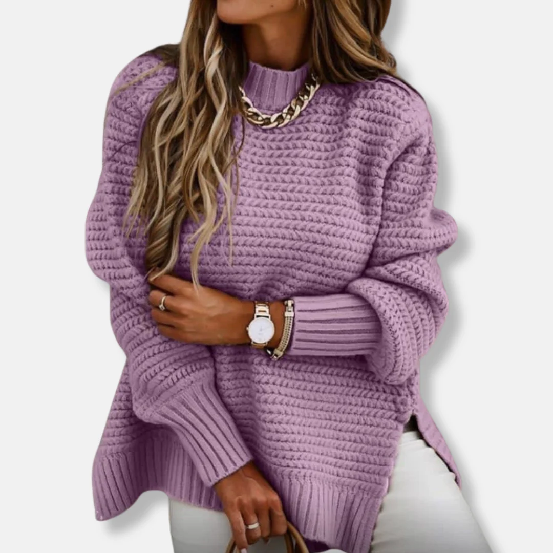 Women's Pullover Sweater – Oversized Fit – Ribbed Fabric – Comfortable Casual Look - Image 5