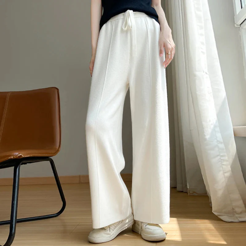Women's Relaxed Cashmere Pants - Monarque Soft, Luxury Pants - Image 5