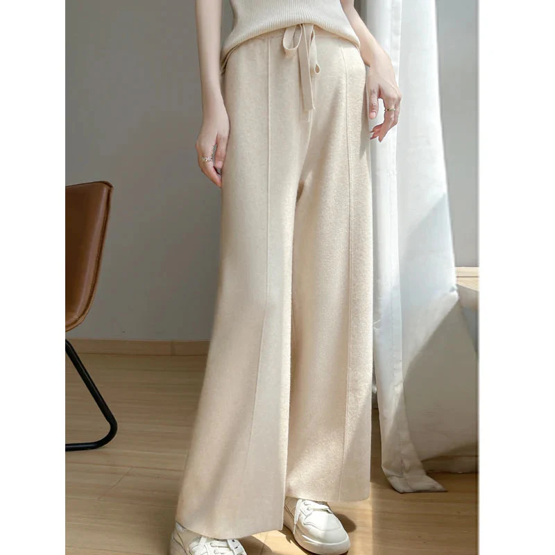 Women's Relaxed Cashmere Pants - Monarque Soft, Luxury Pants - Image 6