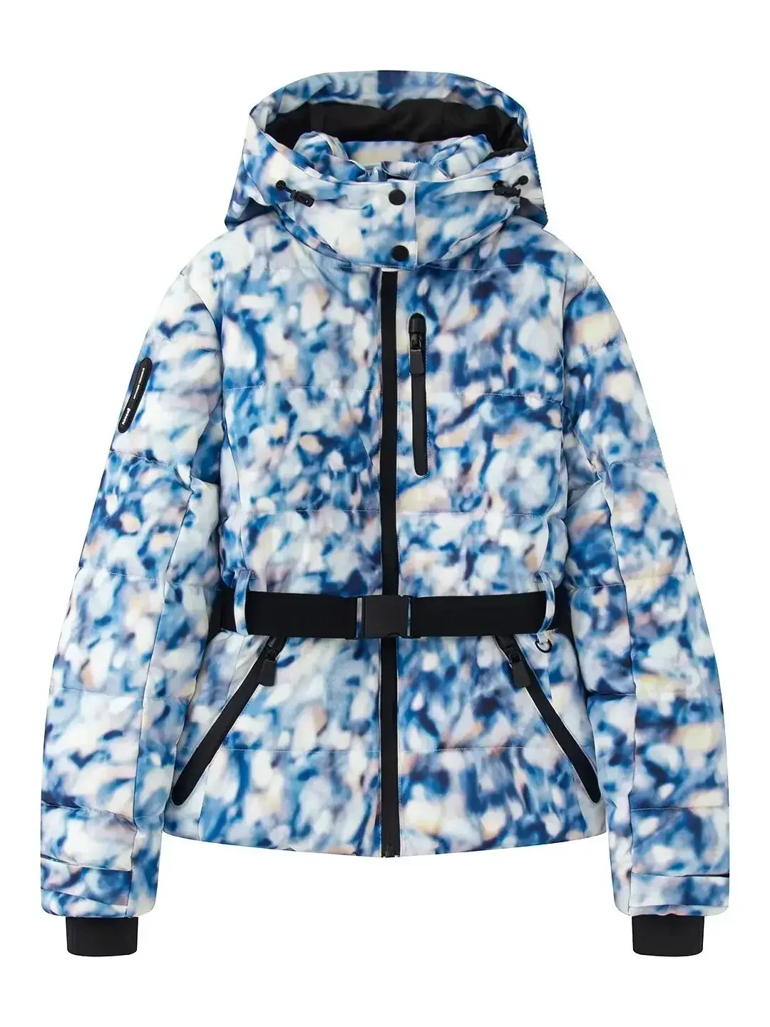Women's Ski Jacket – Fitted Puffer Model – Water-repellent – With Hood and Zippered Pockets - Image 5