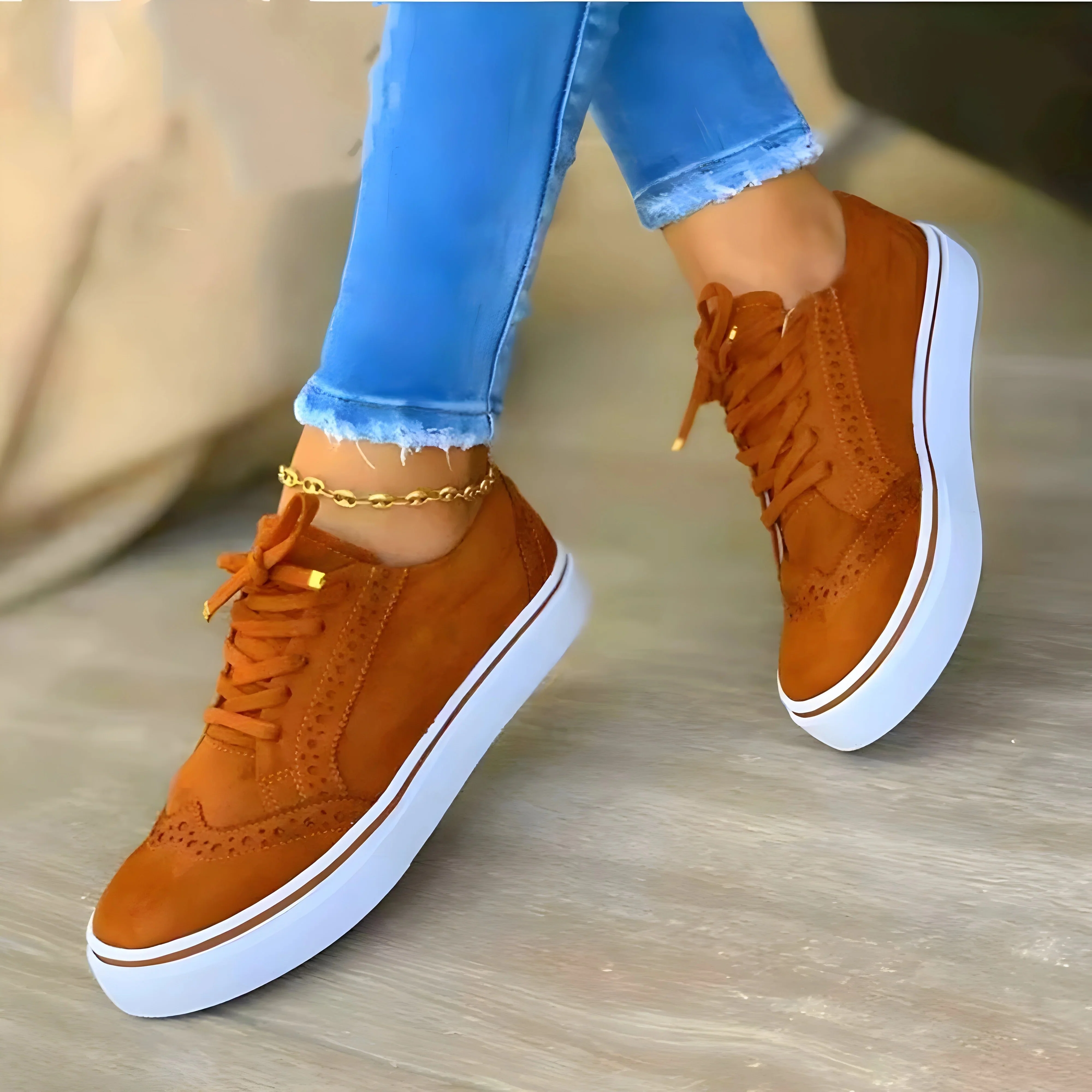 Ladies Sneaker – Orthopedic Comfort – Firm Fit – Lace-Up Casual Look - Image 3