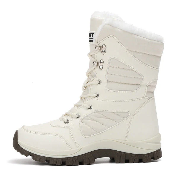 Women's Snow Boots – High Sneaker Style – Lace-Up – Padded Lining – Non-Slip Sole - Image 2