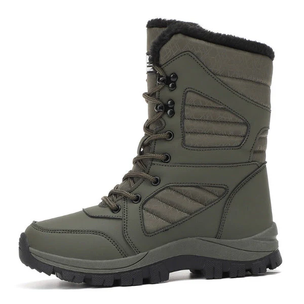 Women's Snow Boots – High Sneaker Style – Lace-Up – Padded Lining – Non-Slip Sole - Image 3