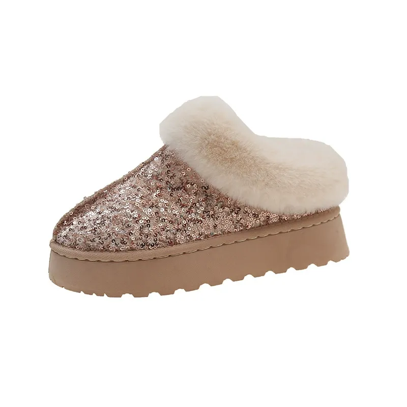 Women's Snowboots – Sequin Detail – Plush Lining – Thick Sole – Ankle-high Model - Image 2