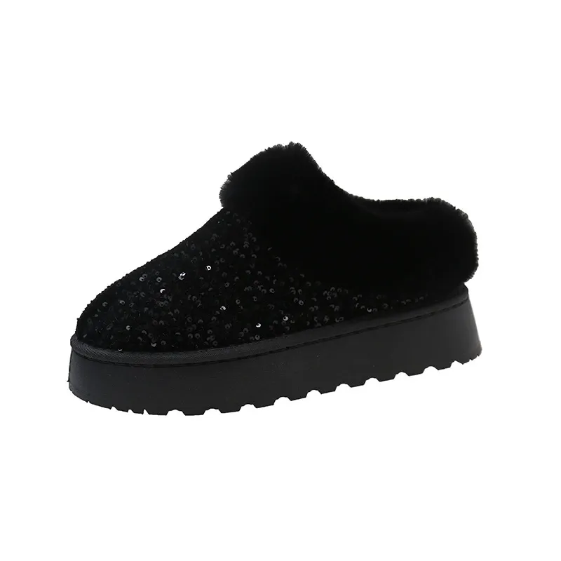 Women's Snowboots – Sequin Detail – Plush Lining – Thick Sole – Ankle-high Model - Image 3