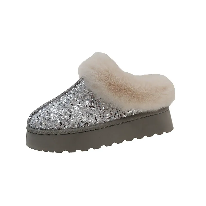 Women's Snowboots – Sequin Detail – Plush Lining – Thick Sole – Ankle-high Model - Image 4