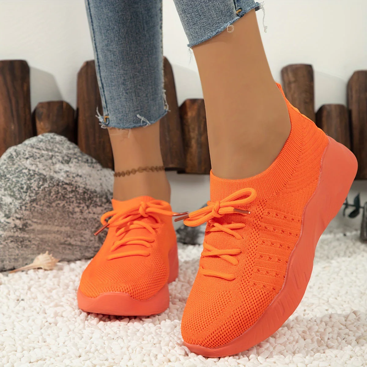 Women's sports shoes – Orthopedic – Breathable mesh – Lightweight – Soft sole - Image 4