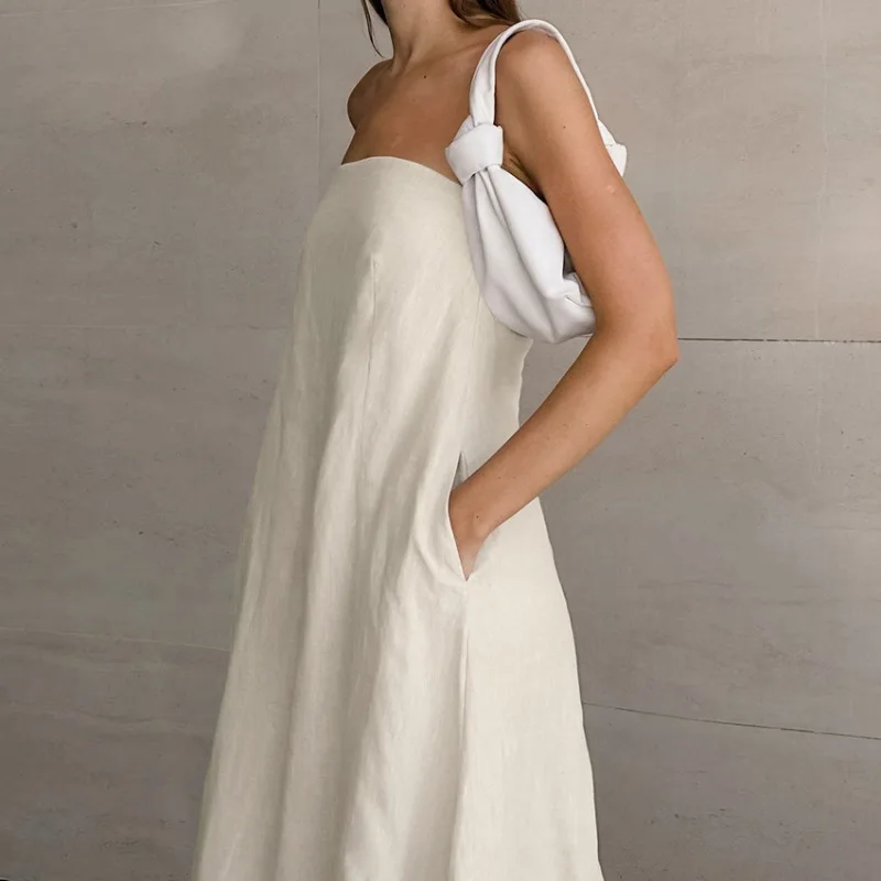 Ladies Strapless Dress – Relaxed Fit – Naturally Breathable – Maxi Length Backless - Image 4