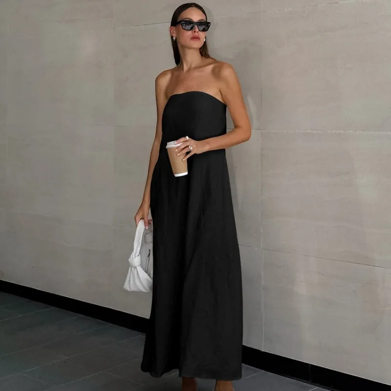 Ladies Strapless Dress – Relaxed Fit – Naturally Breathable – Maxi Length Backless - Image 6