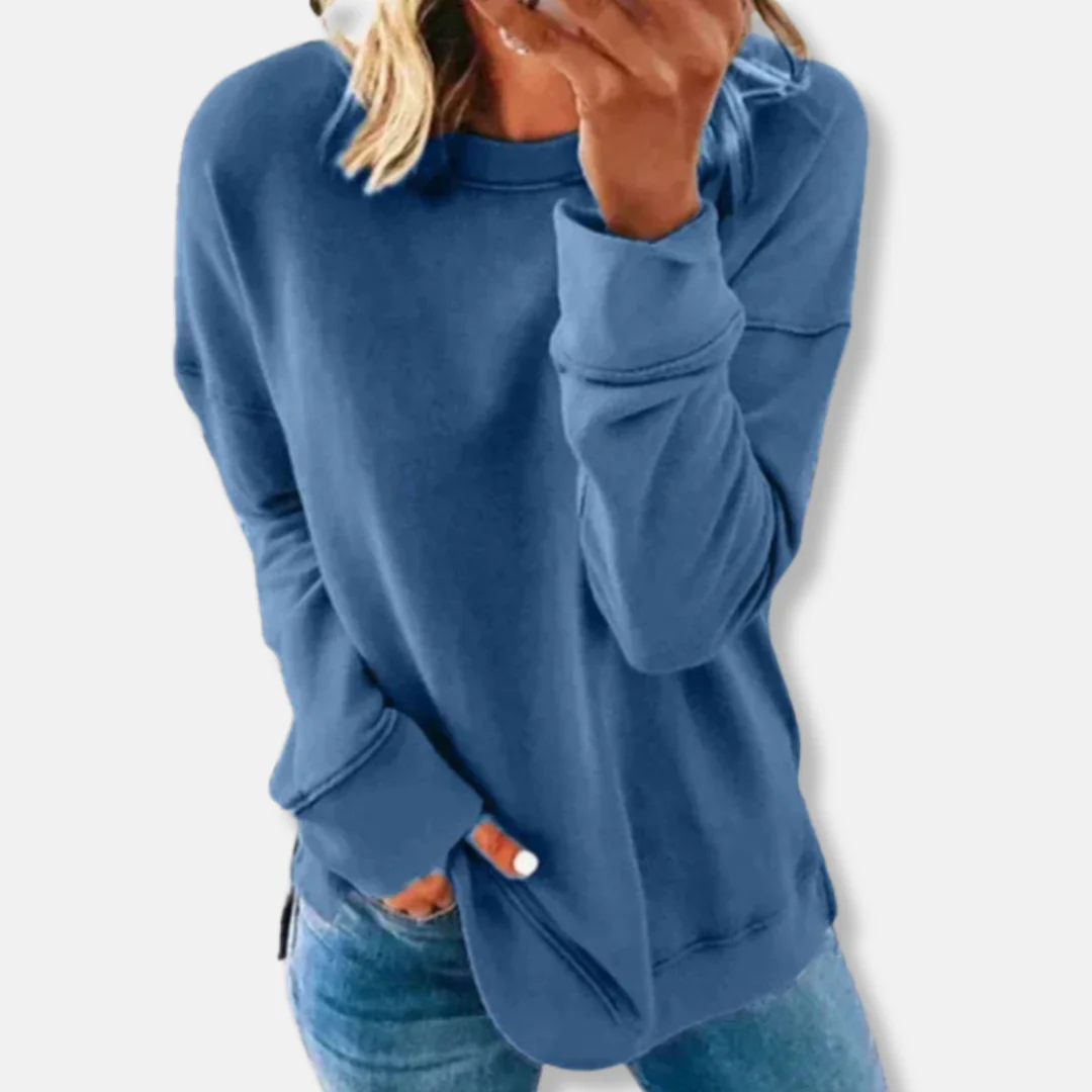 Women's Sweatshirt – Relaxed Fit – Soft Cotton Mix – Round Neck Casual Wear - Image 10