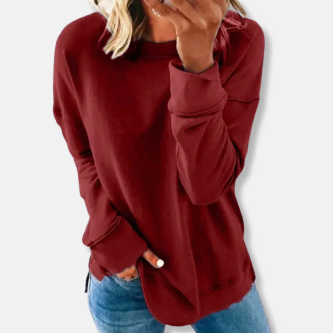 Women's Sweatshirt – Relaxed Fit – Soft Cotton Mix – Round Neck Casual Wear - Image 11