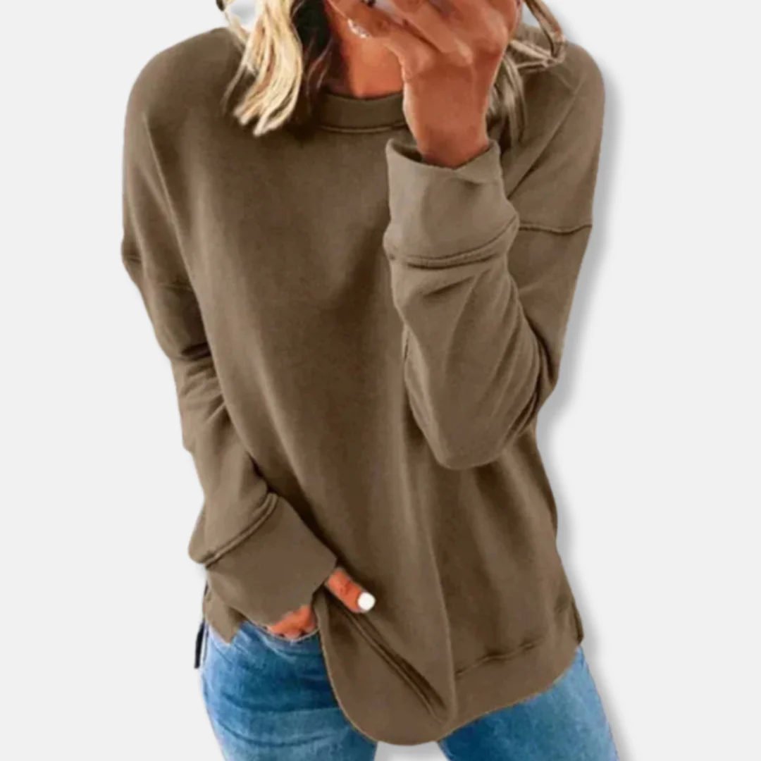 Women's Sweatshirt – Relaxed Fit – Soft Cotton Mix – Round Neck Casual Wear - Image 6