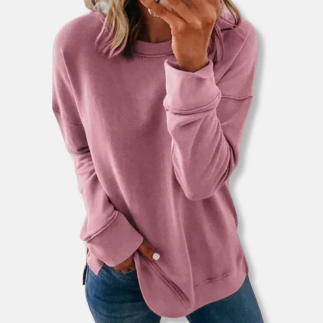Women's Sweatshirt – Relaxed Fit – Soft Cotton Mix – Round Neck Casual Wear - Image 8