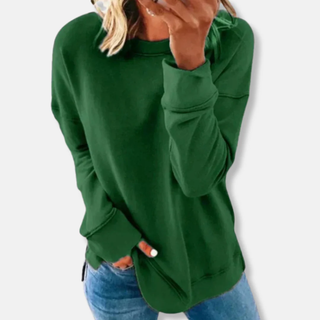 Women's Sweatshirt – Relaxed Fit – Soft Cotton Mix – Round Neck Casual Wear - Image 9