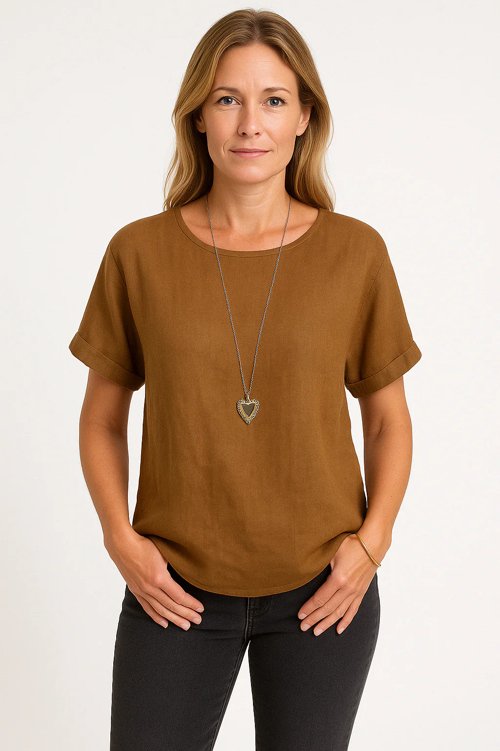 Ladies T-shirt – Loose Fit – Breathable – Round Neck – Short Sleeves – Casual Style - Image 2