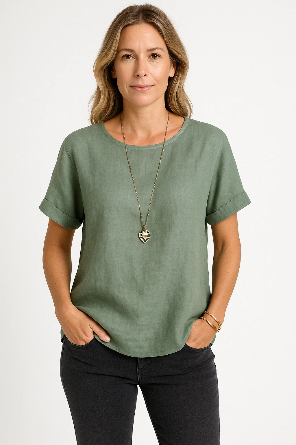Ladies T-shirt – Loose Fit – Breathable – Round Neck – Short Sleeves – Casual Style - Image 3