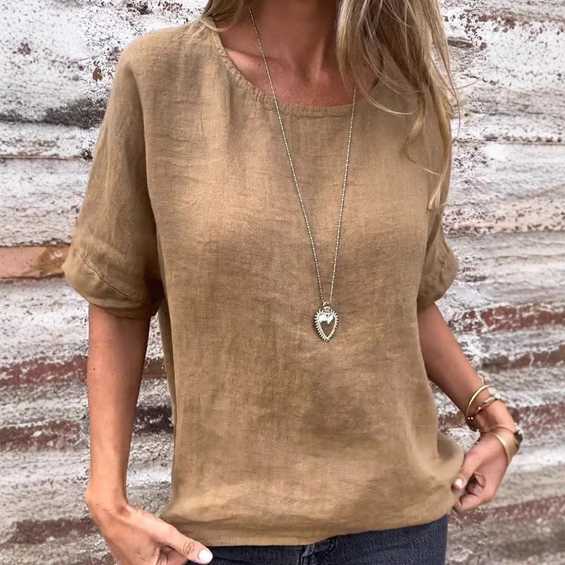 Ladies T-shirt – Loose Fit – Breathable – Round Neck – Short Sleeves – Casual Style - Image 6