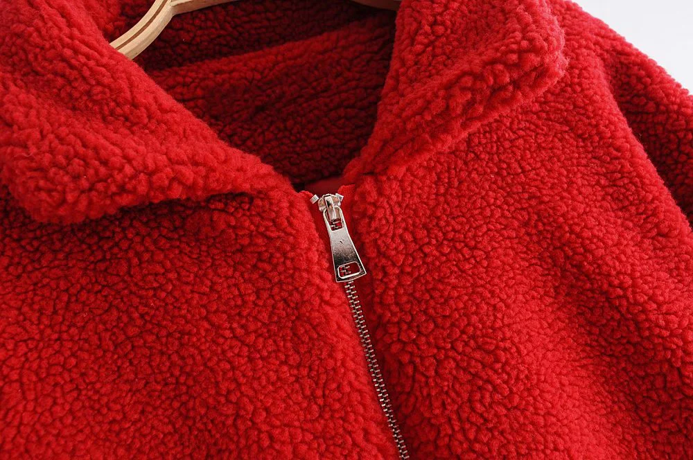 Women's Teddy Coat – Oversized Fit – Soft Fleece – Zipper Closure – Casual Look - Image 5