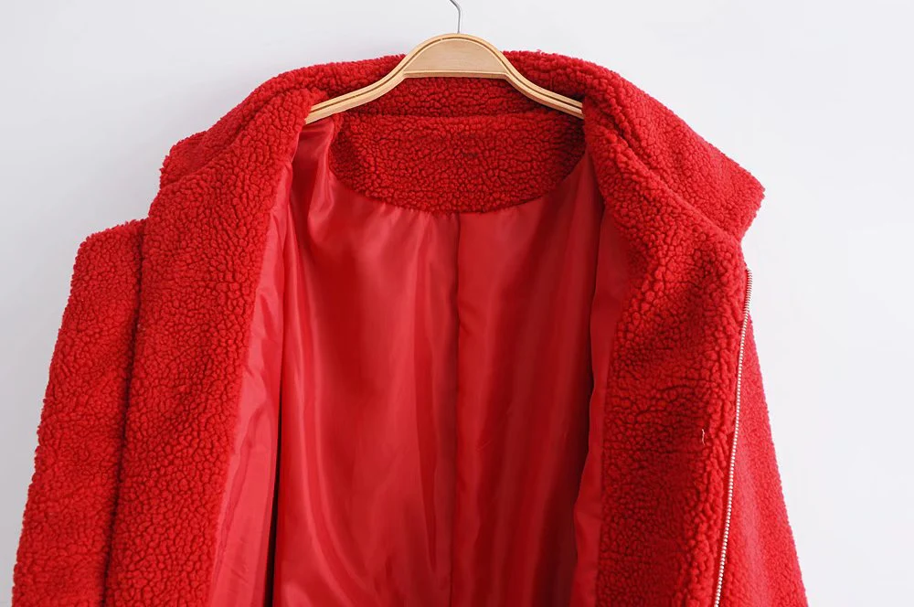 Women's Teddy Coat – Oversized Fit – Soft Fleece – Zipper Closure – Casual Look - Image 6