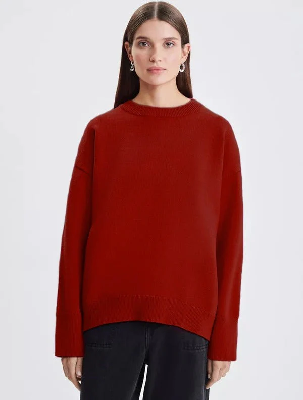 Ladies Sweater – Relaxed Fit – Soft Knit – High Neck – Long Sleeves Casual Model - Image 3