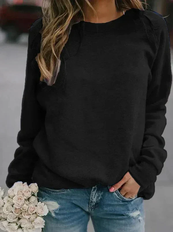 Women's Sweater – Relaxed Fit – Soft Knit Fabric – Long Sleeves – Casual Look - Image 2